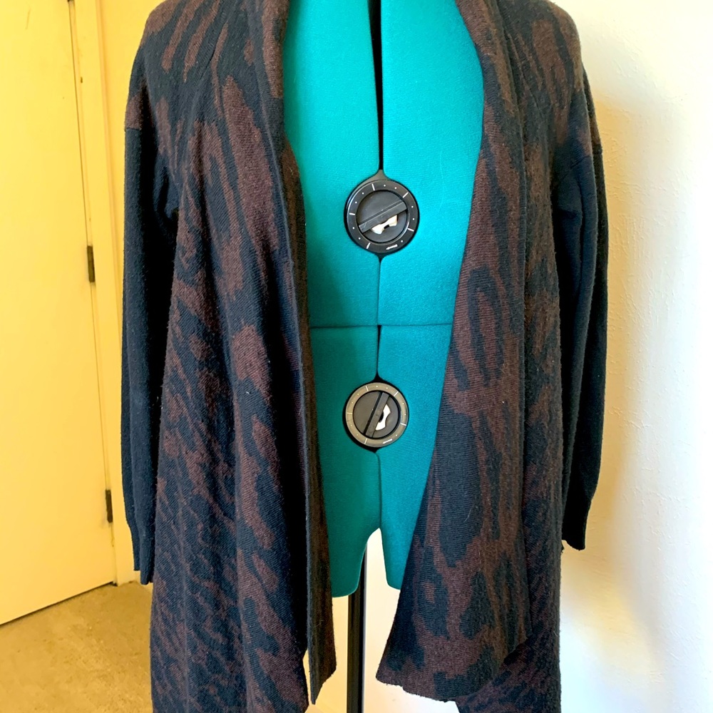 Patrizia Luca animal print cardigan. Size large
